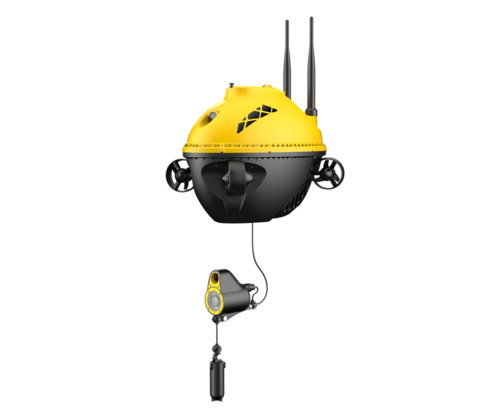 Underwater drone with camera for fishing finding