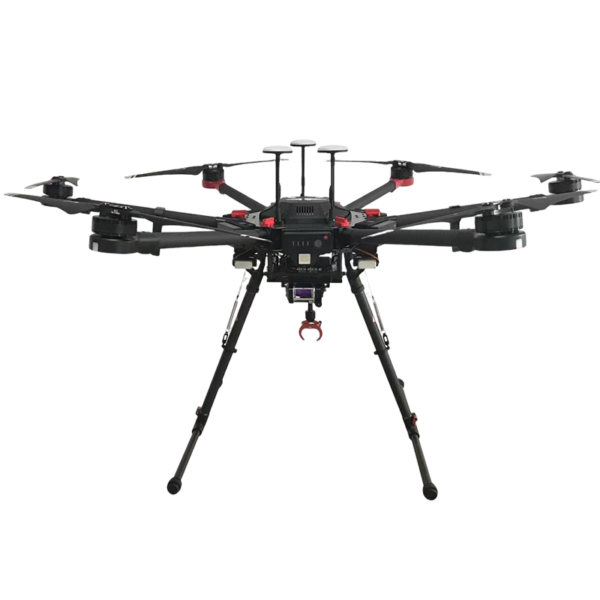 Mecanismo de liberação de queda de carga aérea de drone com sistema de guincho